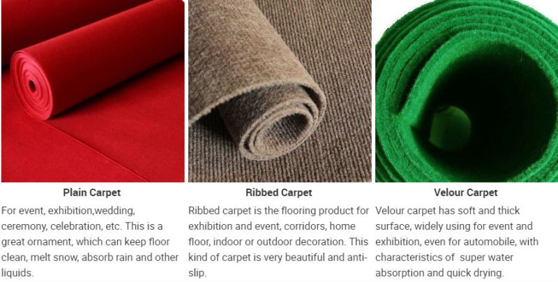 Non Woven Jacquard Carpet Home Center Carpet Living Room Hotel Banquet Carpet