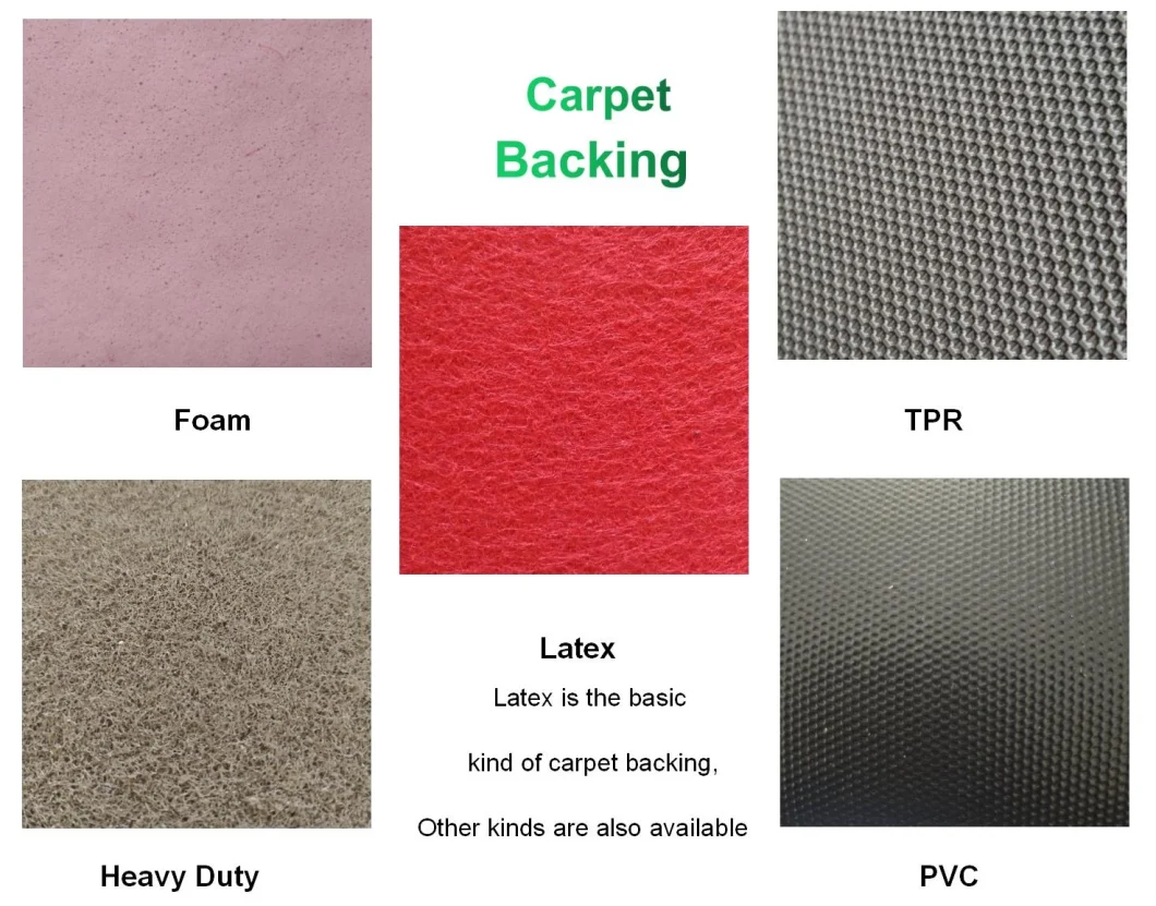 100%Polyester Plain Carpet with Latex Backing