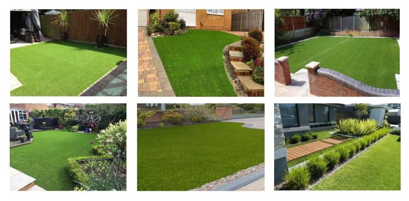 35mm 3-Tones with Stem Synthetic Turf Artificial Turf Garden Turf Astro Turf Grass Turf