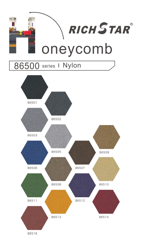 Commercial/Hotel Carpet Tile / Model 86511/ Nylon Fiber Carpet Tile with PVC Backing