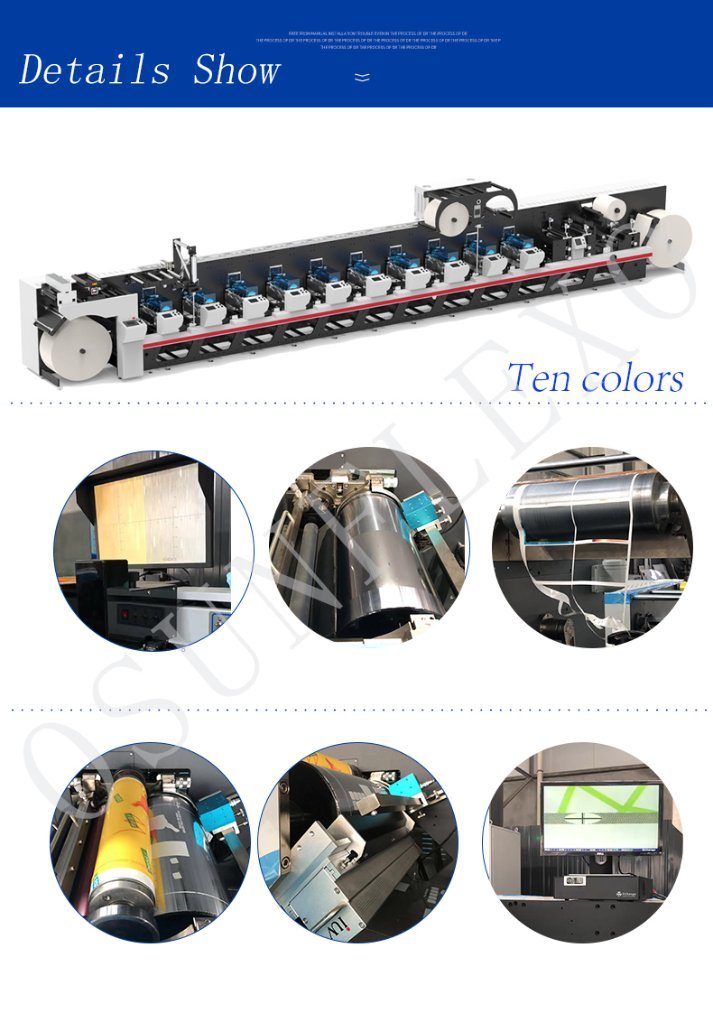 Flexo Printing Machine Printing Press Labels Printing Press Packaging Film and Paper Printing Machine
