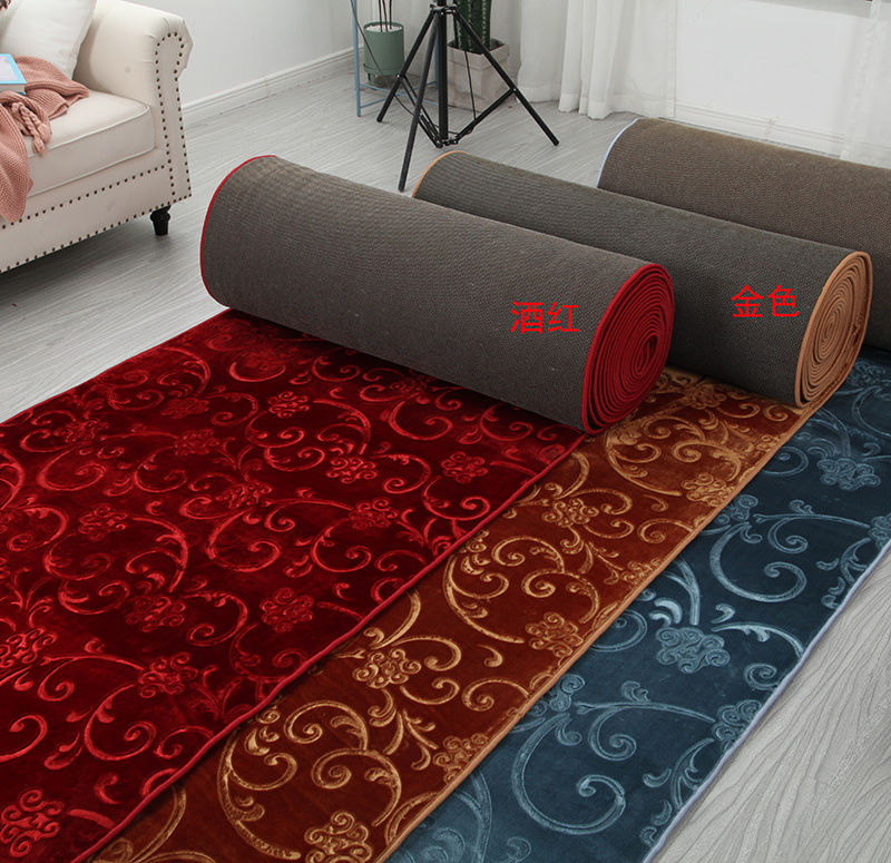 Washable Floor Carpet Hotel Wedding Hall Pattern Wall to Wall Mink Carpet