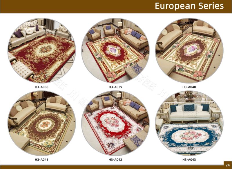 Simple Nordic Living Room Rug Carpet 3D Floral Print Carpet