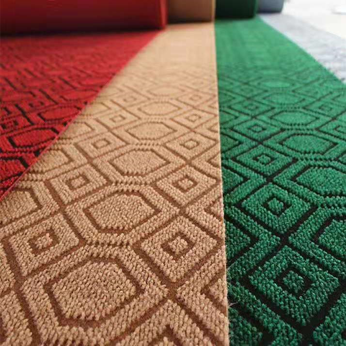 Popular Comfortable Home Decorative Needle Punched Jacquard Custom Multi Color Floor Carpet