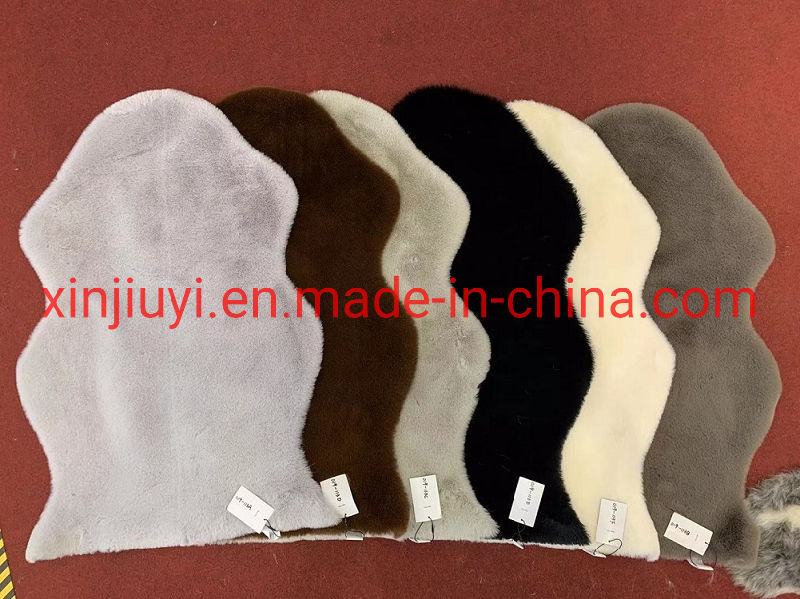 White Color Faux Rabbit Fur Rugs/ Decorative Floor Mats