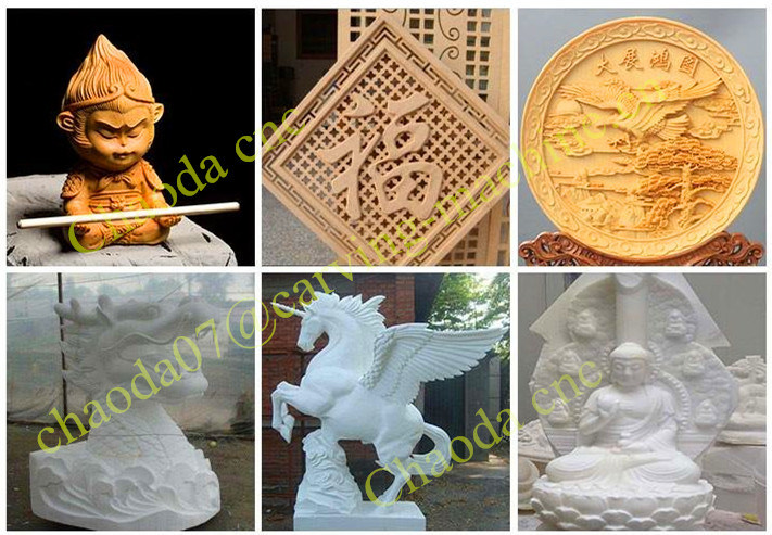 Sculpture Wood Carving CNC Router Machine for Sale