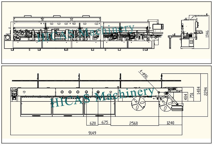 Woodworking Panel Wood Melamine Edge Banding Machine in Furniture