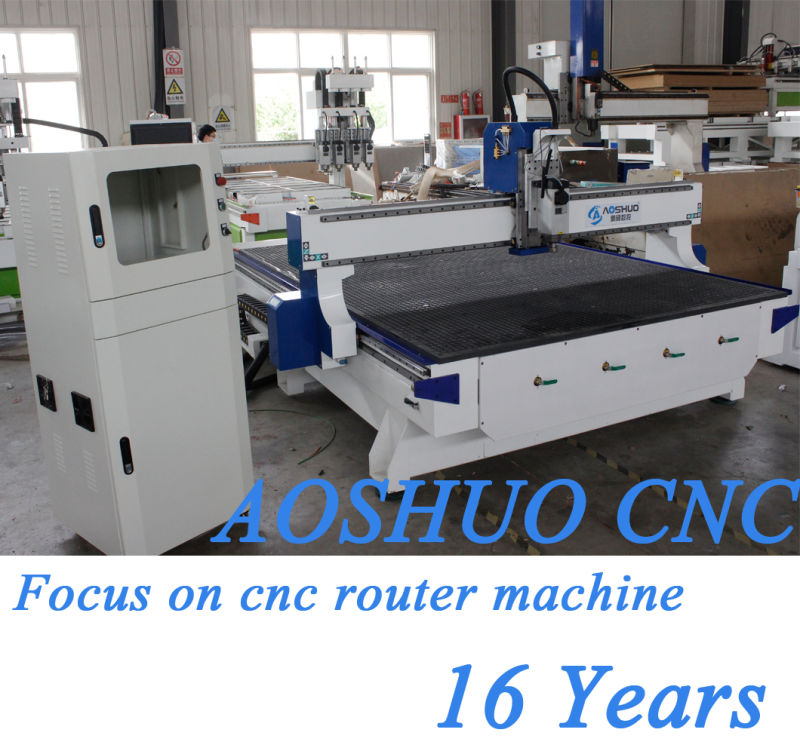 3D Wood Cutting Machine Wood CNC Router with Vacuum Table