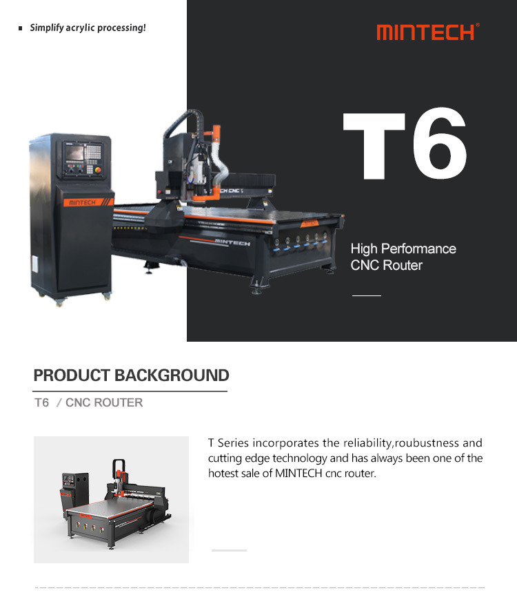 1325 Atc Woodworking Machinery CNC Router Machine (T6)