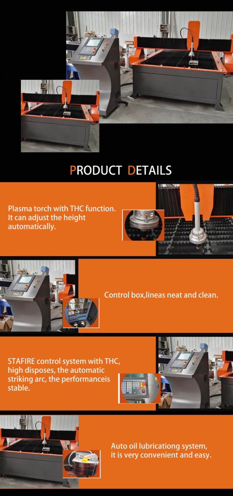 CNC Plasma Cutting Machine Price for Metal CNC Plasma Cutter