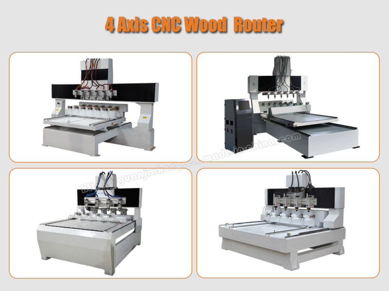 Multi-Spindle, Metal and Wood 4 Axis CNC Router Machine (DT1010)