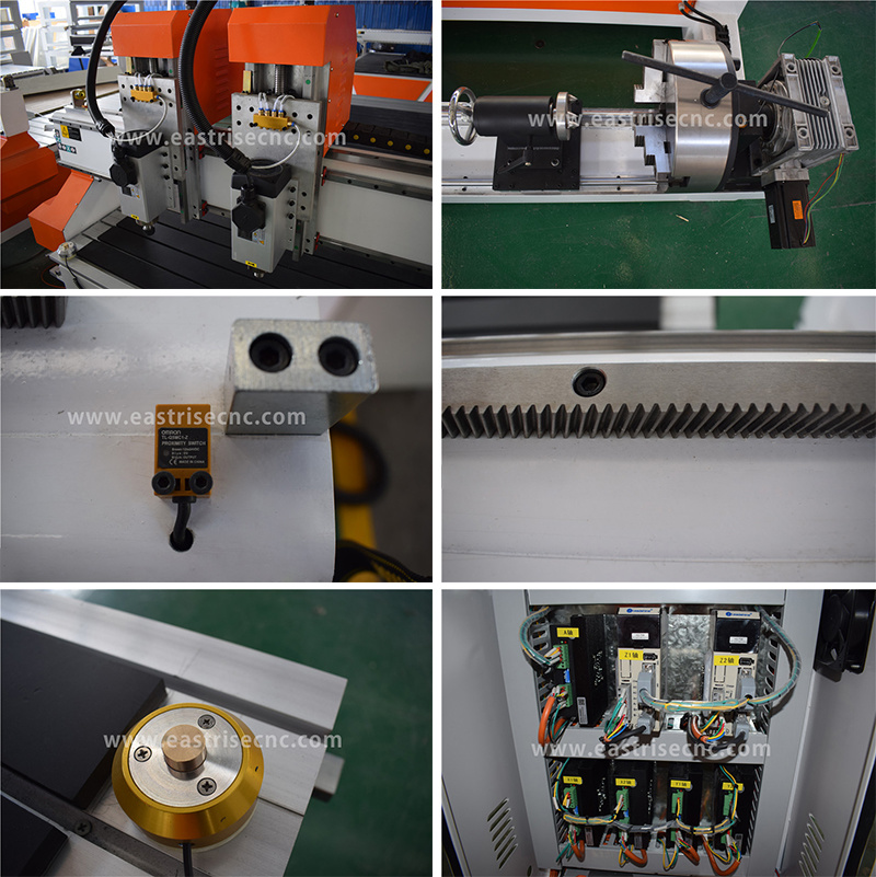 2020 Hot Sale 4 Axis Wood Working CNC Router 1325 with Rotary