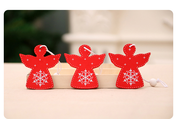 Wooden Small Christmas Ornaments Christmas Tree Ornaments Christmas Small Gifts Wooden Box Delicate Small Ornaments