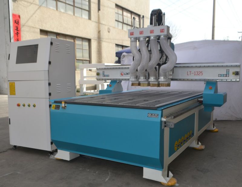 Easy Atc CNC Router 1325 4 Spindle Wood Pneumatic CNC Machine