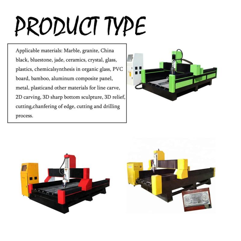 Hot Sale Woodworking Machinery 1325 Heavy Duty Stone/ Marble Engraving CNC Router