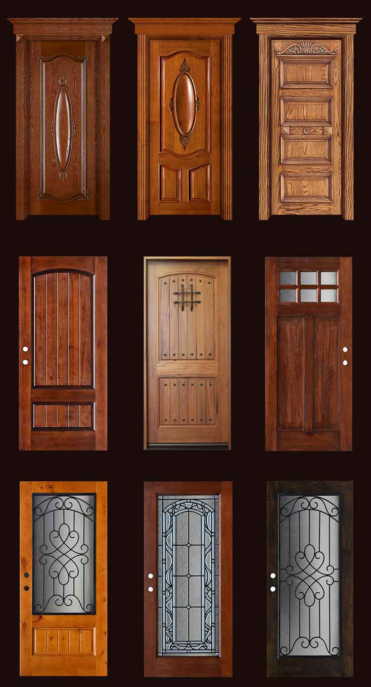 Jhk Wooden Door Lock Wooden Door Making for Sale