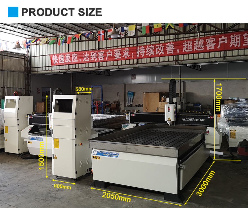 CNC Machine Advertising/Woodworking CNC Router for Wood Acrylic Plastic Aluminium