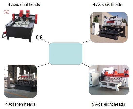 Pnematic 4 Spindle CNC Wood Carving Machine, Door Carving Machine