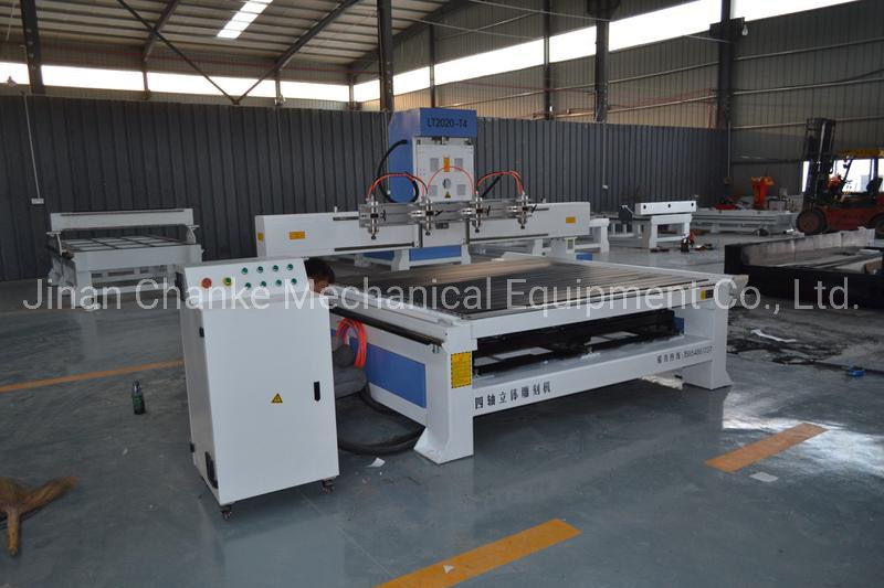 Best Prices Rotary Axis Multi Spindle 4 Axis 8 Heads CNC Router