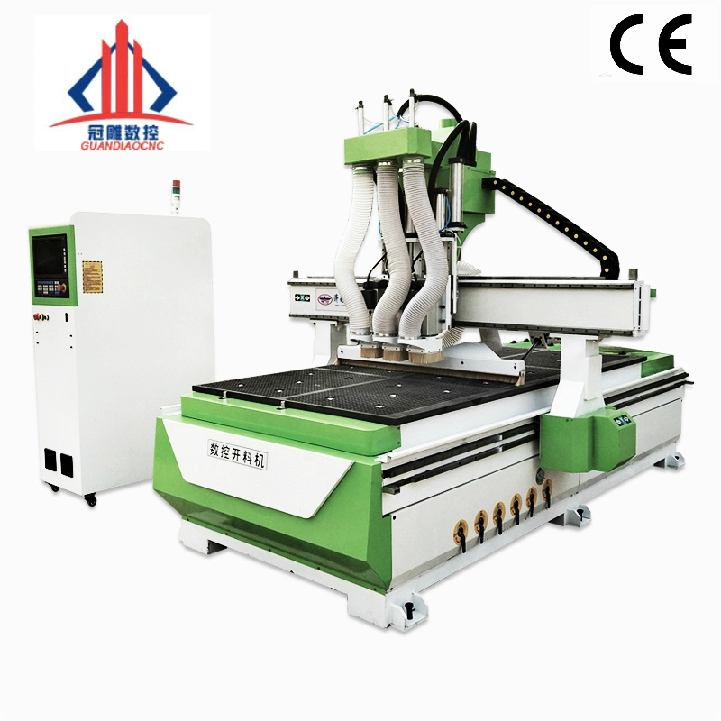 4X8 FT Automatic 3D CNC Wood Carving Machine 1325 Wood Working CNC Router for Sale