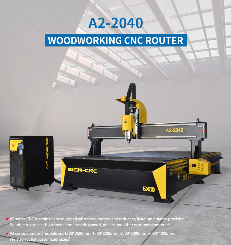 Wooden Door Design CNC Router Machine with High Quality 2040 6kw Air Cooling Spindle Motor