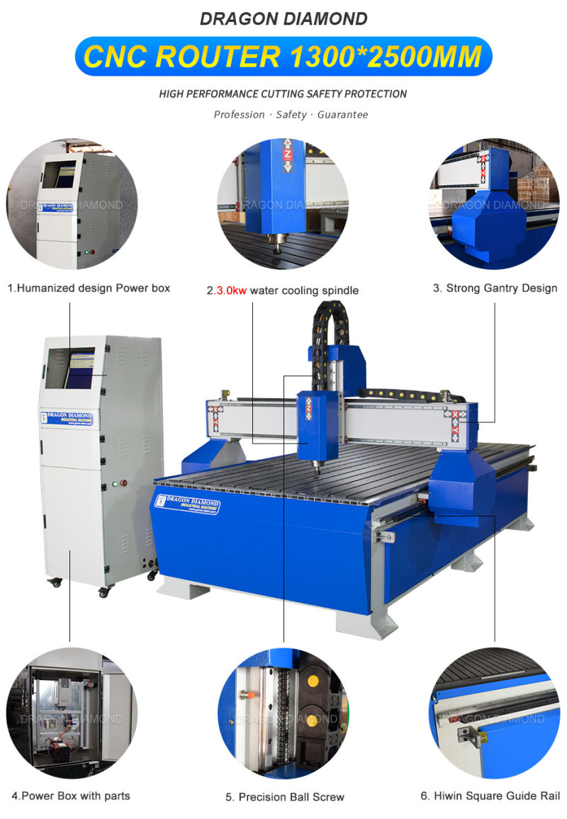 Woodworking CNC Router Metal Engraving Machine 1325 Router