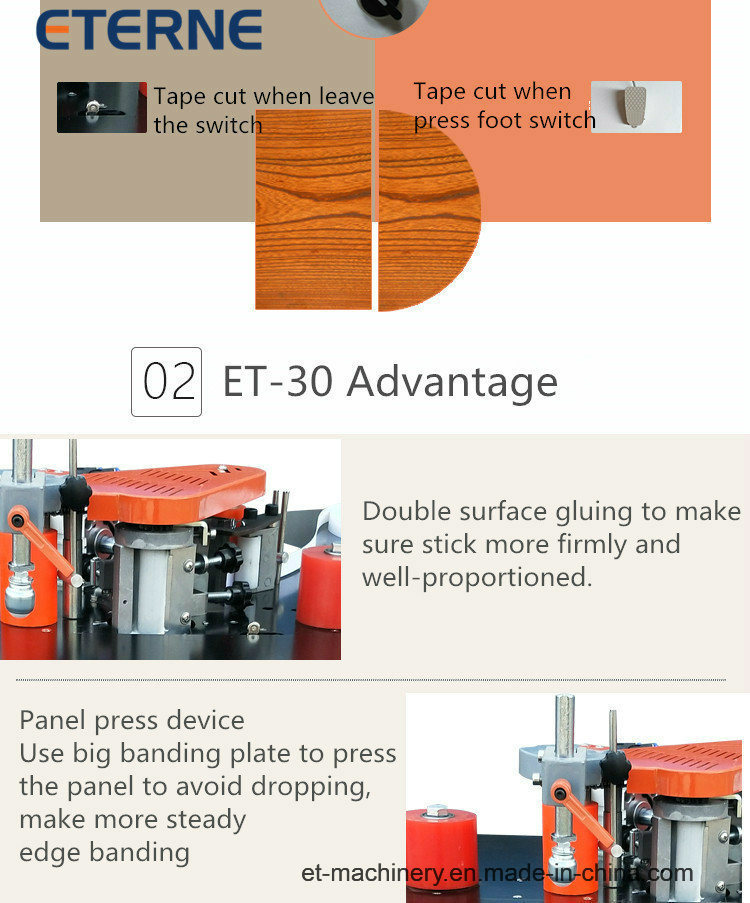 Mini Manual Woodworking Edge Sealing Machinery (ET-30)