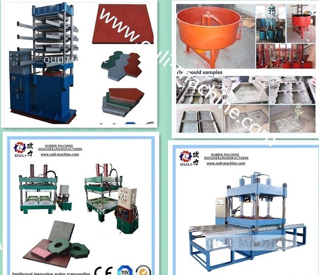 Rubber Press Machine for Widely Used Rubber Tile Brick Making