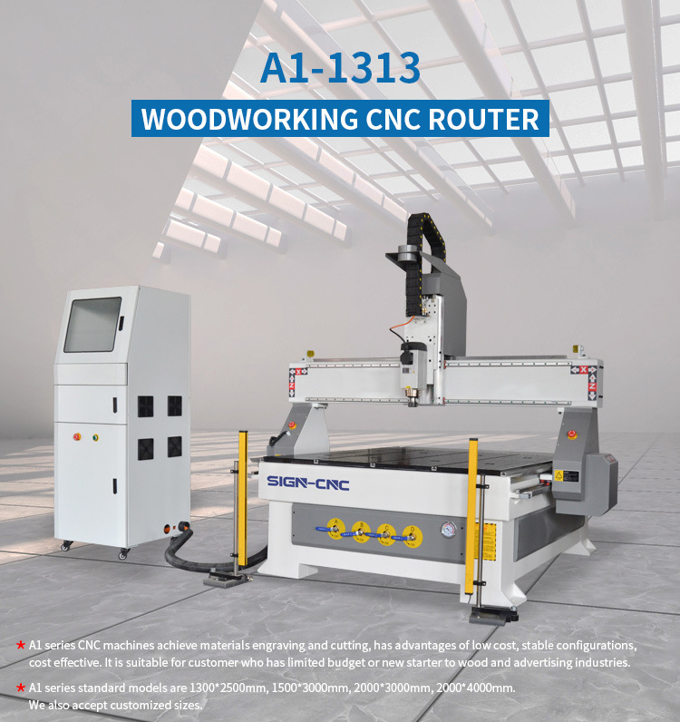 Woodworking CNC Router for Wood, Plywood, MDF, Acrylic 1313 Small Wood CNC Router