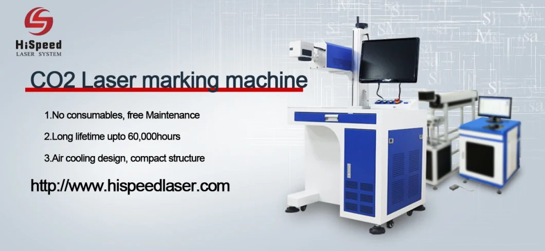 CO2 Laser Marking Machine for Wood Materials Logo Branding, Etching, Engraving