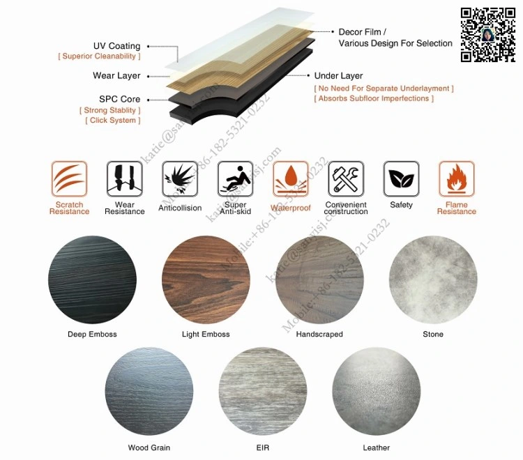 Click Wood Effect Floor Durable Flooring Spc Rigid Vinyl Plank Flooring Making Machinery