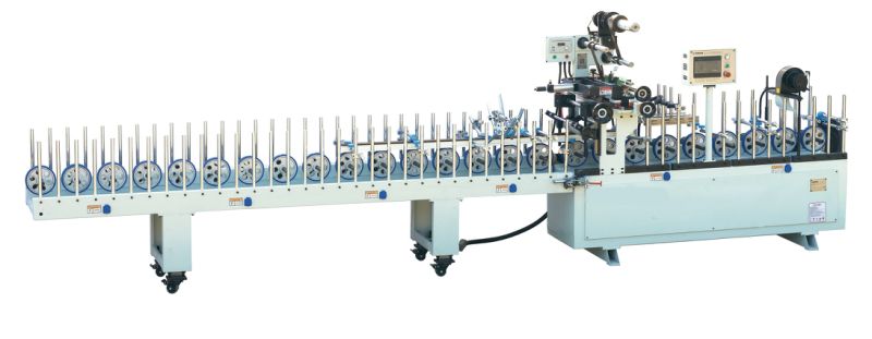 PUR Profile Moulding Frame Architrave Veneer Film Foiling Laminating Coating Machine for Fit-out Joinery Carpentry