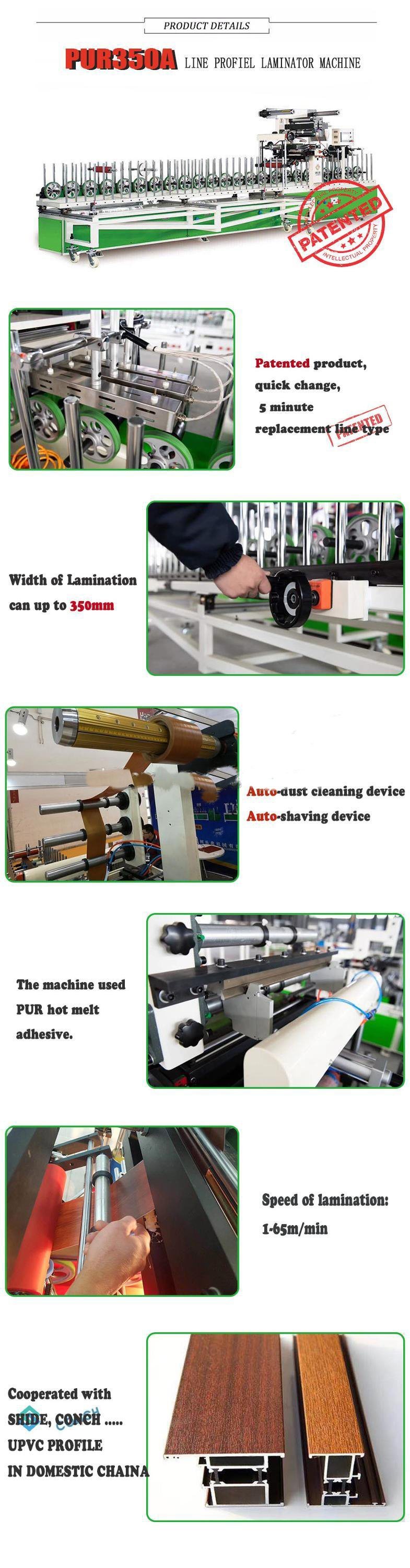 Woodworking PVC MDF Laminating Wrapping Machine for Making Doors