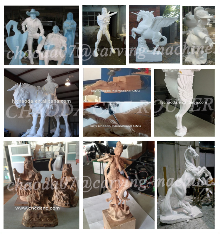 China 5 Axis CNC Router for 3D Sculpture Statue Carving