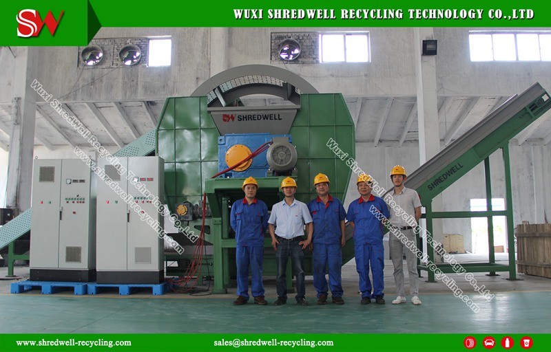 Double Shaft Crushing Machine for Recycling Waste/Used Wood/Tire/Metal