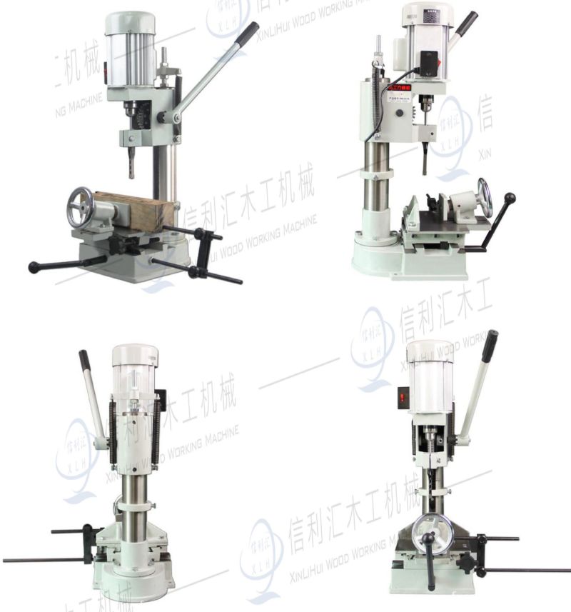 Vertical Single-Axis High-Speed Grooving Machine Manual Drilling Machine Square Drilling Machine with Pneumatic Pressure