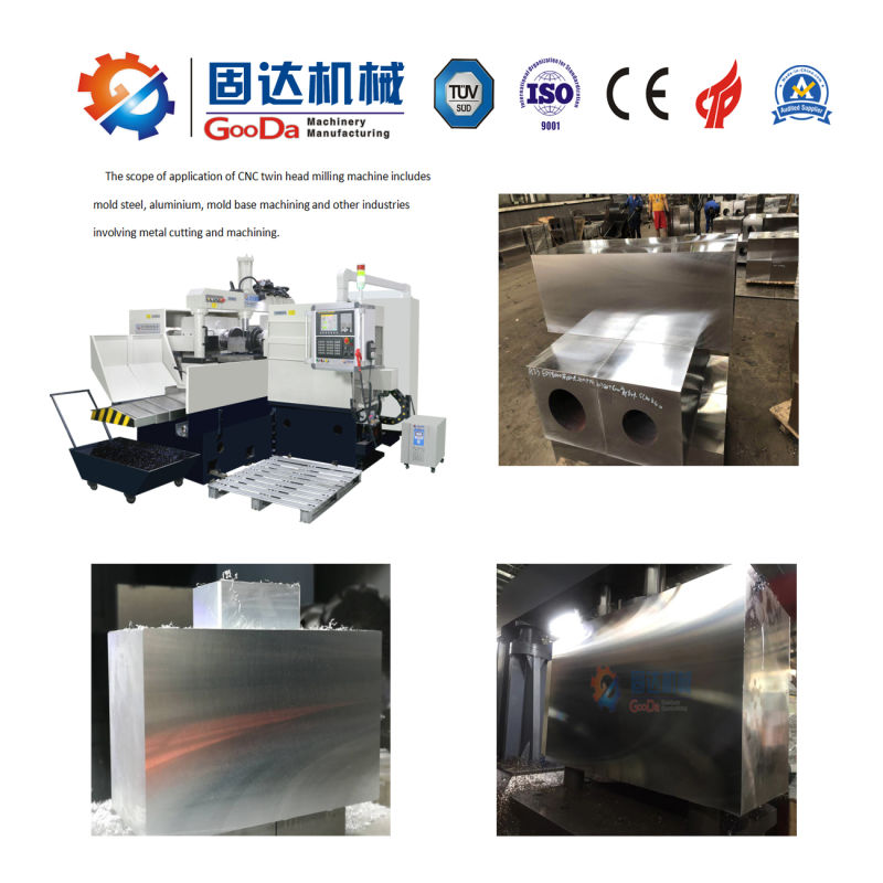Heavy CNC Milling Machine, CNC Machine Center, CNC Milling, CNC Mold Base Machine for Mold, Metal Parts Hardware, 3c Products
