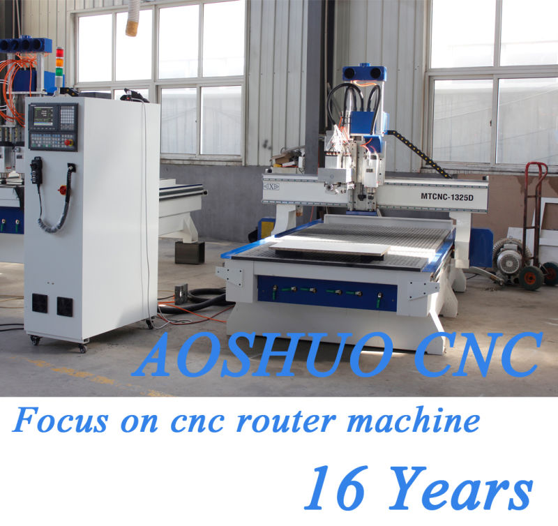 High Accuracy 9V Vertical Horizontal Drilling Atc Wood CNC Router Machine