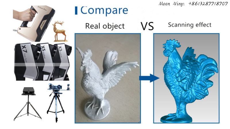3D Scanner for CNC Machine, Reverse Engineering, 3D Printer Use 3D Scanner
