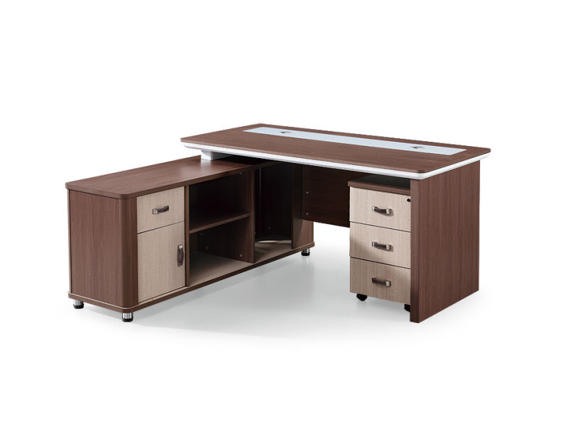 Hot Sale MDF L Shaped Wooden Office Furniture Office Desk Executive Desk