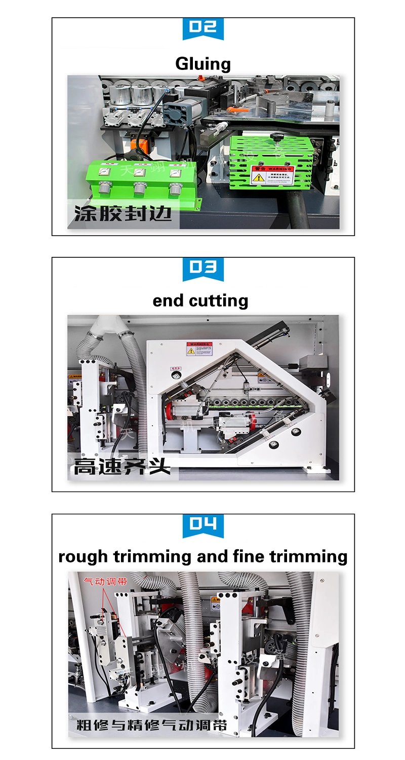 Fully Automatic Woodworking Edge Banding Machine with Slooting