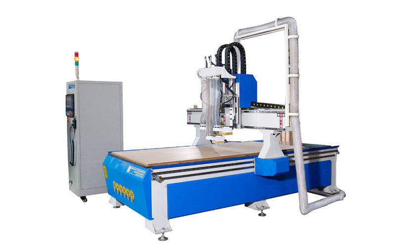 Best Affordable Programmable Woodworking 3 Head Pneumatic Engraving CNC Router 1325