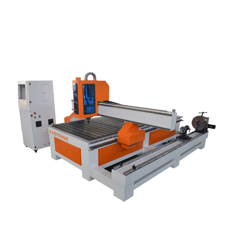3D CNC Wood Milling Machine Akm1325 4 Axis Rotary Wood Carving CNC Router