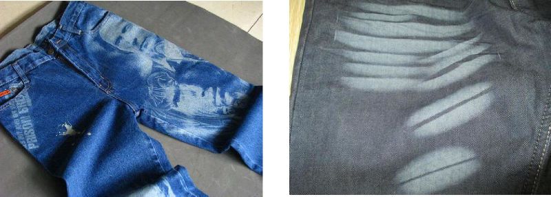 Marking Printing Engraving Fabric Jeans CO2 Laser Machine