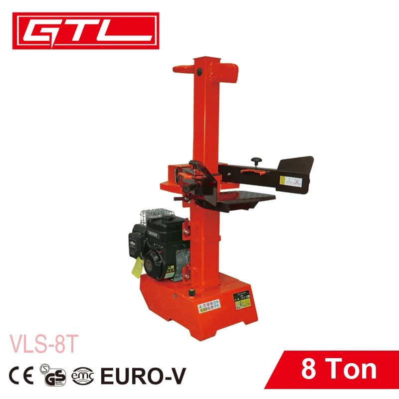 8ton 7HP Vertical Industrial Wood Cutting Machine Gasoline Wood Log Splitters (VLS-8T)