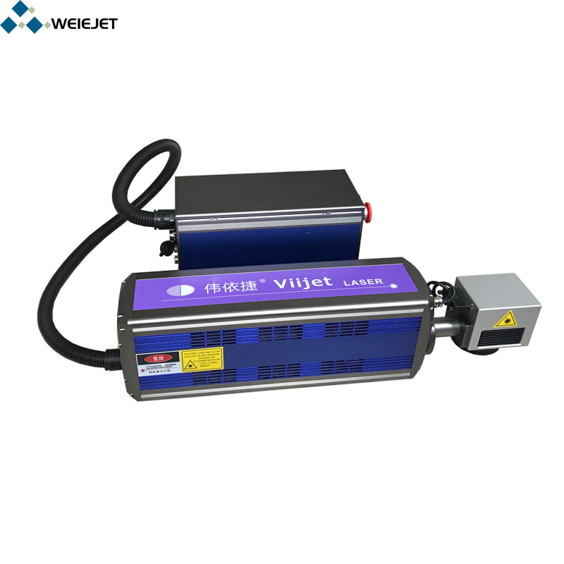 10W/30W/50W High Speed Laser Marking Machine Online Laser Engraving Machine CO2 Industrial Laser Machine for PVC Pipe/Cable/Wire/Plastic Bottle/PE Bag/Button
