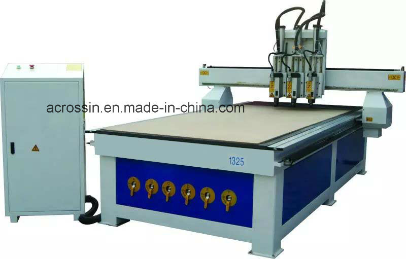 Pneumatic System CNC Multi Head Router, CNC Wood Router Automatic 3D, Atc CNC Router with 4 Axis Rotary 1530