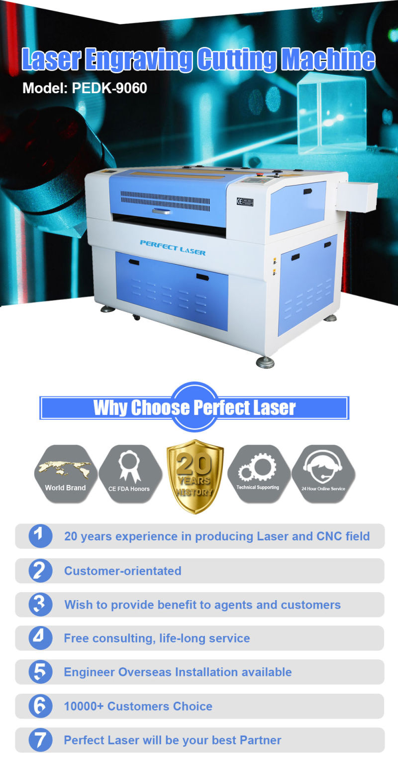 Factory Direct Selling 60W 80W 120W 150W CO2 Laser Engraving Machine for Wood / Acrylic