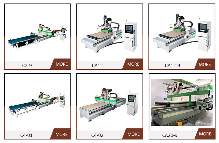 China Wood Processing Machine Automatic Woodworking Nesting CNC Router