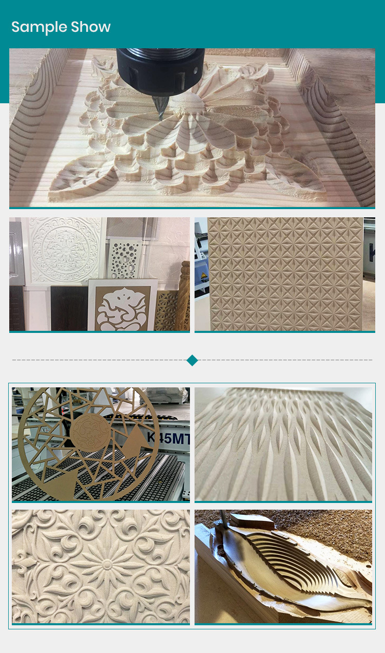 3D CNC Wood Router Carving for Wood Door Furniture